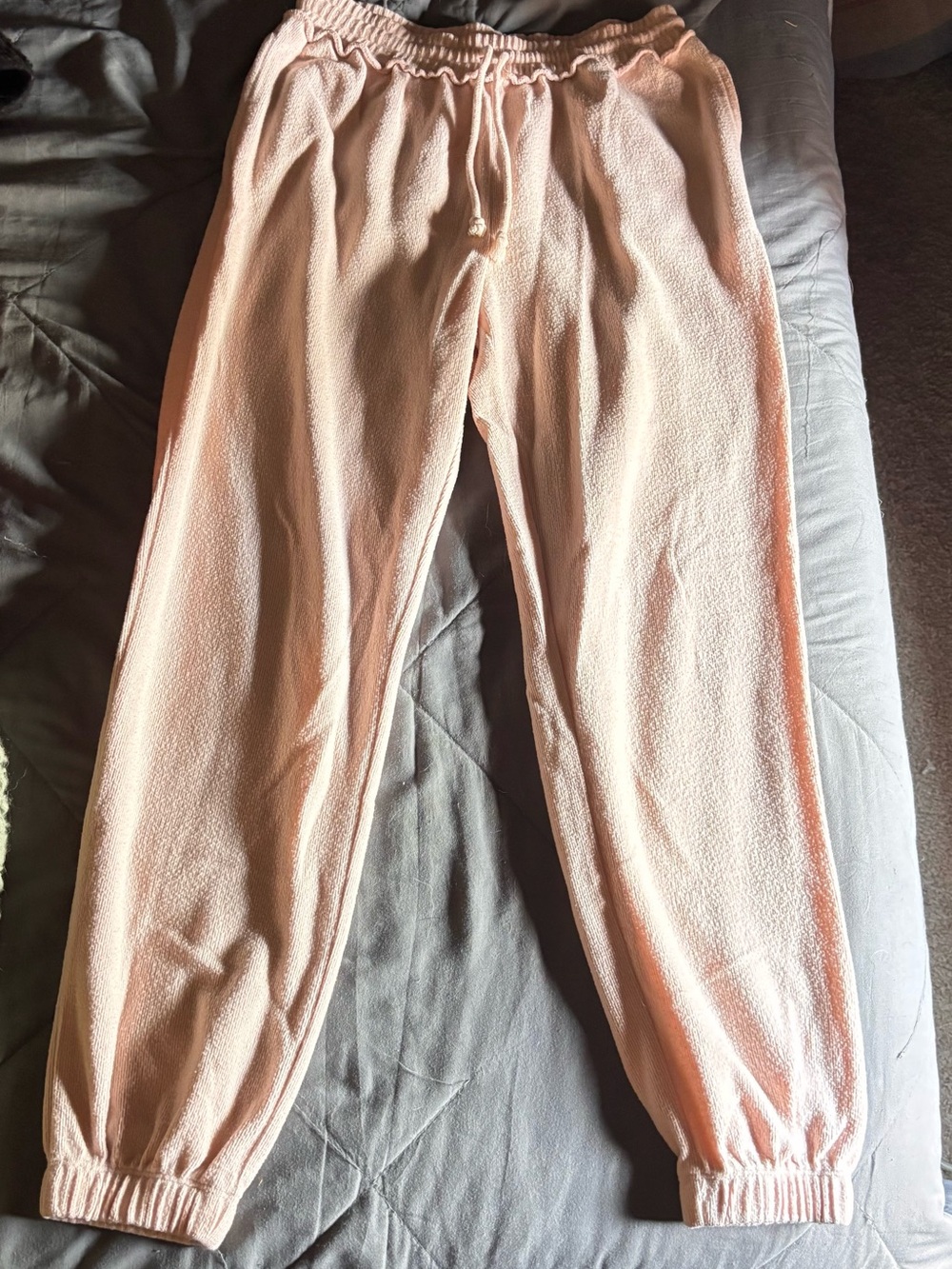 Womens Cozy Rose Fleece Jogger Pants Size Small - Double Zero Brand